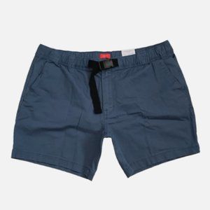 St. John's Bay Shorts Men 2XL Blue Stretch Belted Hiking Hiker Outdoor Pocket